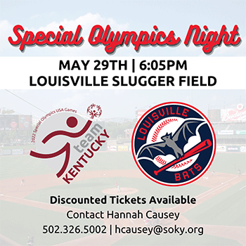 Louisville Bats Host Special Olympics Night May 29