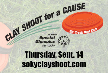 2023 Clay shoot for a Cause. Thursday, Sept. 14 sokyclayshoot.com Elk Creek Country Club