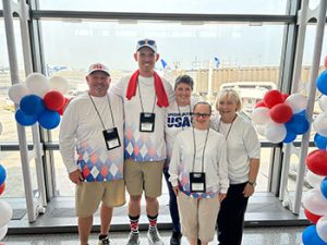 Kentucky's Special Olympics USA World Games team members in a group photo at the airport before they leave for Germany.