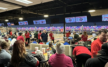 Bowling alley interior 