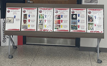 Art competition display at Summer Games