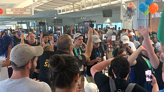 Team Kentucky athletes returning from the 2022 USA Games.