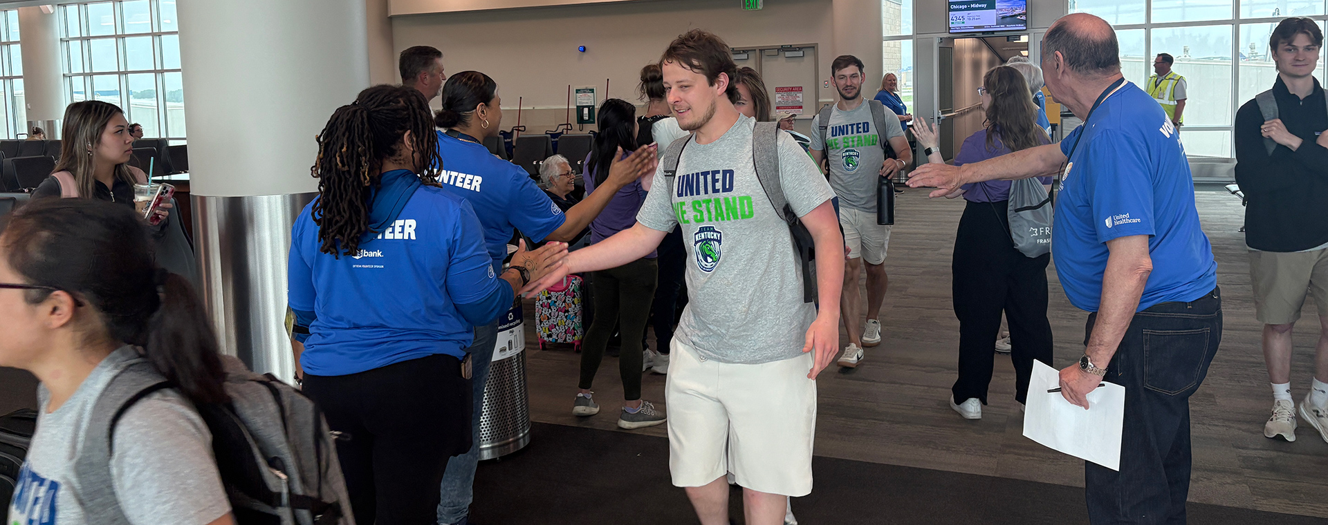 Team Kentucky arriving in Minneapolis